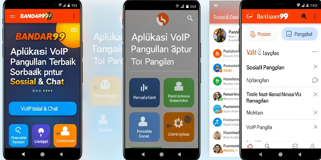 Antarmuka BANDAR99 yang intuitif dan mudah digunakan untuk VoIP Panggilan.