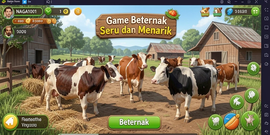Antarmuka menarik NAGA1001 dalam pengelolaan beternak.